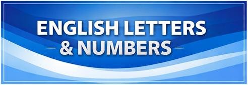 English Letters & Numbers logo